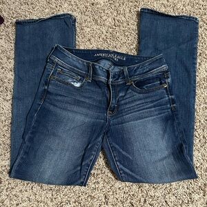 American Eagle Outfitters Women's Dark Blue Boot Cut Jeans